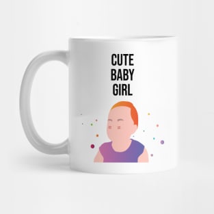 Cute Baby Girl Mug